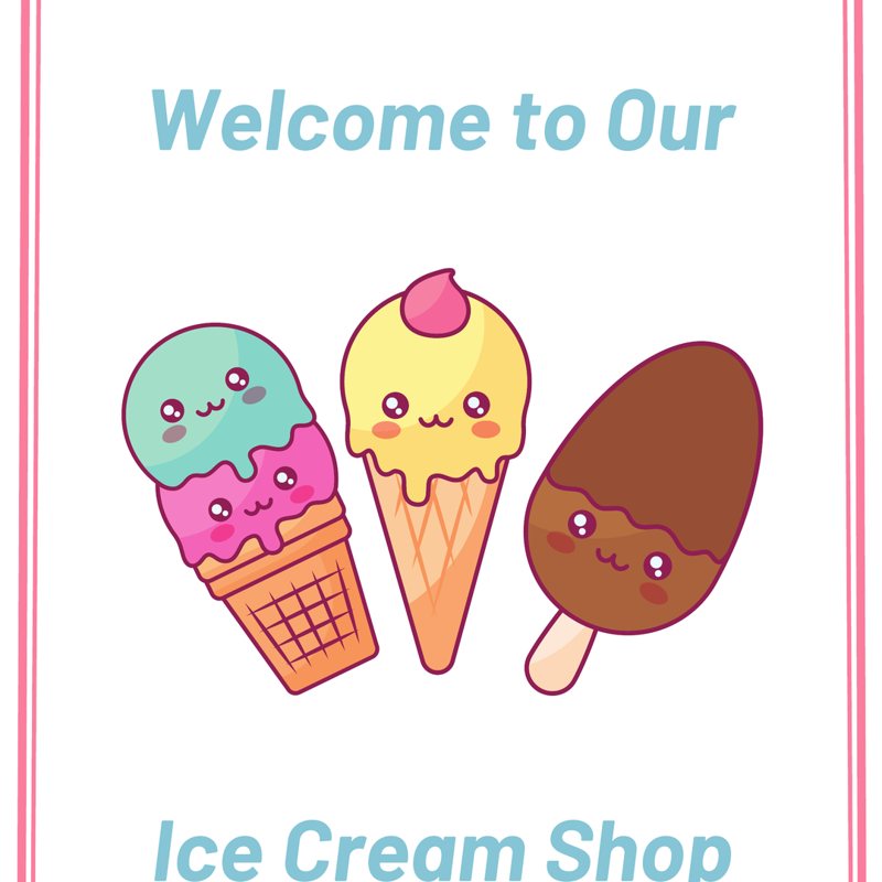 Ice Cream Shop Pretend Play
