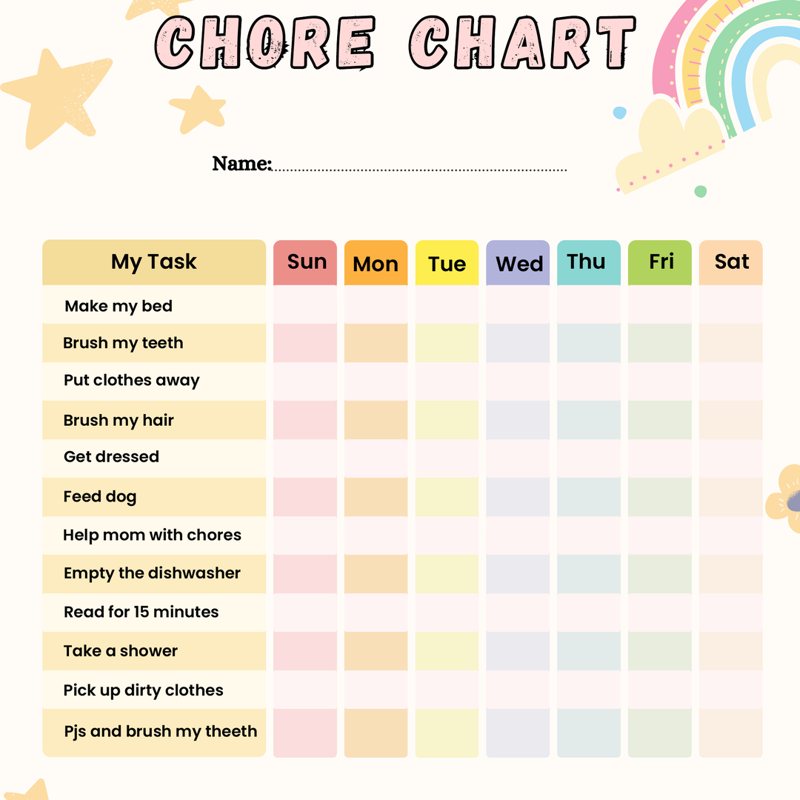 Kids Chore Chart